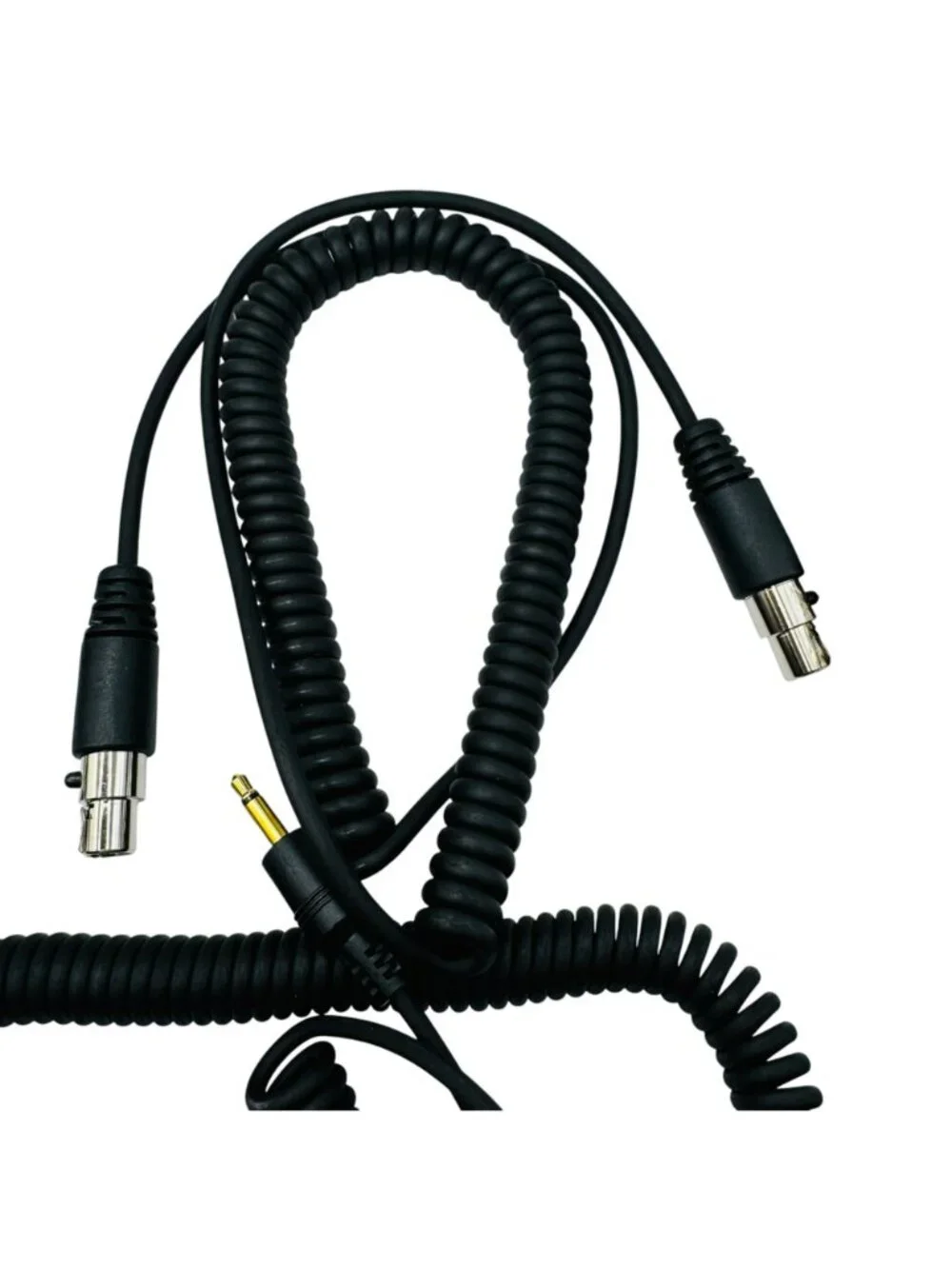 Coiled Audio Cables With 3.5mm Gold-Plated Jacks & 5-Pin DIN Connectors
